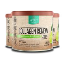Kit 3 Collagen Renew Colágeno Hidrolisado Limão Nutrify 300g Kit 3 Collagen Renew Colágeno Hidrolisado Limão Nutrify 300g