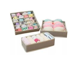 Kit 3 Colmeia Organizador Gaveta Calcinha Cueca Meia Sutiãs Cinza Kit 3 Colmeia Organizador Gaveta Calcinha Cueca Meia Sutiãs Cinza