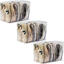 Kit 3 Colmeia Organizadora Sapato Tenis Sandália Bolsa Bota Toalha 6 Nichos 40x25x30cm