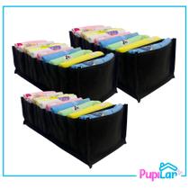 Kit 3 colmeias m 10x15x35 em tnt preto - pupilar