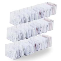 Kit 3 Colmeias Organizadoras Premium Transparente e Reforçada Tamanho PP