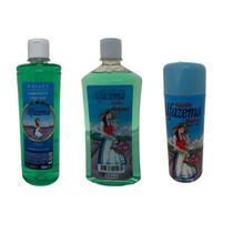 Kit 3 Colônia 500Ml, Talco 100G, Sabonete Liq 500Ml Alfema