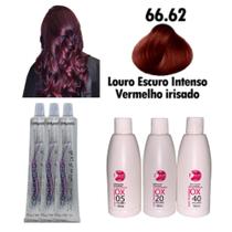 Kit 3 Coloração Cabelos Vermelhos 60g + Ox Juzy