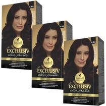 Kit 3 Coloração Creme Permanente Excllusiv Color Pratic Castanho Médio Vermelho Intenso 4.66 Haskell Kit 3 Coloração Creme Permanente Excllusiv Color Pratic Castanho Médio Vermelho Intenso 4.66 Haskell