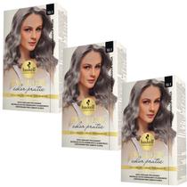 Kit 3 Coloração Creme Permanente Excllusiv Color Pratic Superclareador Cinza 12.1 Haskell