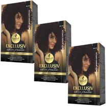 Kit 3 Coloração Creme Permanente Excllusiv Color Pratic Vermelho Intenso Especial 66.66 Haskell