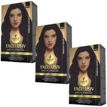 Kit 3 Coloração Creme Permanente Excllusiv Color Pratic Vermelho Violine Especial 55.62 Haskell