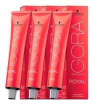 Kit 3 Coloração Igora Royal 8-77