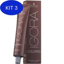 Kit 3 Coloração Schwarzkopf Professional Igora Color10 6-00 60Ml