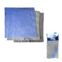 Kit 3 com Panos de Microfibra Cristal Super Soft 30cm x 30cm Kit 3 com Panos de Microfibra Cristal Super Soft 30cm x 30cm