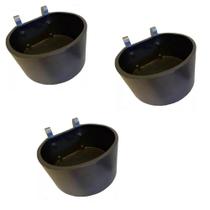 Kit 3 Comedouros 8 Litros Abecel Cachorro, Cabra, Carneiro, etc.