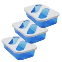 Kit 3 Comedouros Para Pássaros Com Tampa Médio 320 Ml Kit 3 Comedouros Para Pássaros Com Tampa Médio 320 Ml