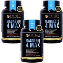 Kit 3 Complexo De Magnésio 4 Max Alta Absorção