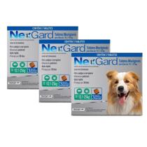 Kit 3 comprimidos Nexgard antipulgas e Carrapatos para cães 10 a 25kg