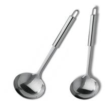 Kit 3 Conchas De Cozinha Feijão Utensilio Em Aço Inox 33cm