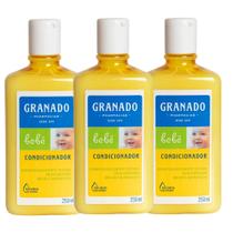 Kit 3 Condicionador Bebê 250ml Tradicional Hipoalergênico Granado