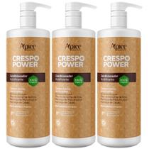 Kit 3 Condicionador Crespo Power Apice Apse Hidratação Cabelo Profissional Limpeza Suave Vegano 1L Kit 3 Condicionador Crespo Power Apice Apse Hidratação Cabelo Profissional Limpeza Suave Vegano 1L