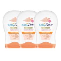 Kit 3 Condicionador Dove Baby Hidratação Enriquecida Cabelos Cacheados com 200ml