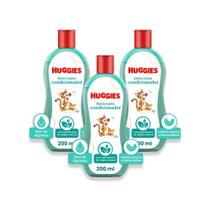 Kit 3 - Condicionador Huggies Extra Suave para bebê 200ml