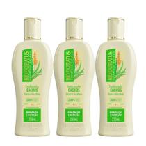 Kit 3 Condicionador para Cabelo Cacheado Babosa e Macadâmia Cachos Bio Extratus 250ml