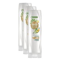 Kit 3 Condicionadores Seda Recarga Natural Bambu e Biotina 325ml cada