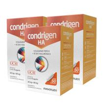 Kit 3 Condrigen H.A. Colágeno Tipo 2 + Ácido Hialurônico 60 Cáps Maxinutri