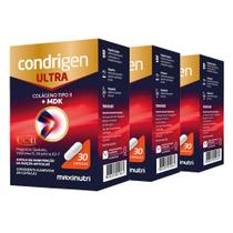 Kit 3 Condrigen Ultra Colágeno Tipo 2 MDK UCII 30 Cápsulas