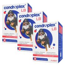 Kit 3 Condroplex Lb 120g Suplemento Avert Cães 60 Comprimidos Kit 3 Condroplex Lb 120g Suplemento Avert Cães 60 Comprimidos