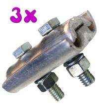 Kit 3 Conector Paralelo Bimetálico Tapit 50 à 120 para Conexão de Cabo Duplo Kit 3 Conector Paralelo Bimetálico Tapit 50 à 120 para Conexão de Cabo Duplo