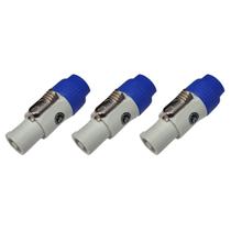 Kit 3 Conector Plug Powercon Macho Cabo Ac Soundvoice Cz03Mc Kit 3 Conector Plug Powercon Macho Cabo Ac Soundvoice Cz03Mc