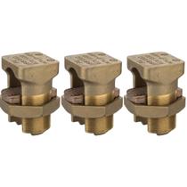 Kit 3 conector split bolt paraf fendido 150mm Kit 3 conector split bolt paraf fendido 150mm