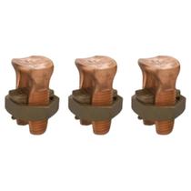 Kit 3 conector split bolt paraf fendido 50mm mci Kit 3 conector split bolt paraf fendido 50mm mci