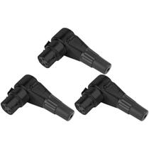 Kit 3 conectores santo angelo xlr 3 polos femea sas3 90