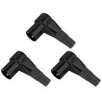 Kit 3 conectores santo angelo xlr 3 polos macho sas3 90