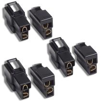 Kit 3 Conectores Technoise 2 Vias Macho E Femea Som Automot.