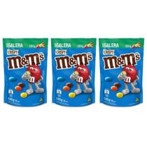 Kit 3 Confeitos Chocolate Crispy M&m's Sachê 148g - Mars