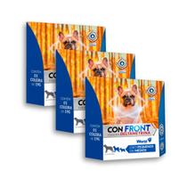 Kit 3 Confront Deltametrina Coleira 48cm Para Cães World 19g