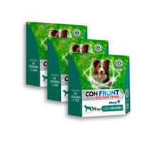 Kit 3 Confront Deltametrina Coleira 60cm Para Cães World 25g