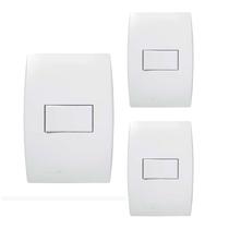 KIT 3 Conjunto 1 Interruptor Simples Ilus Siemens Soprano