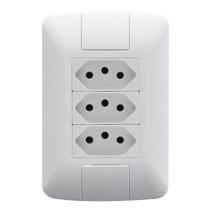Kit 3 Conjunto 3 Tomadas 20A Aria 250V Tramontina Kit 3 Conjunto 3 Tomadas 20A Aria 250V Tramontina