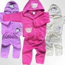 Kit 3 Conjunto Bebê de Soft Inverno Roupa de Bebe Macia