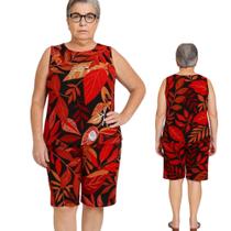 Kit 3 Conjunto Com Bolso Lateral Senhoras Plus Soltinhos .