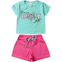 Kit 3 Conjunto Infantil Calor Juvenil Feminino Atacado Top