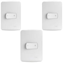 Kit 3 Conjunto Interruptor Simples Bipolar 25a Schneider