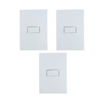 Kit 3 Conjunto Interruptor Simples Ilumi Branco 10A