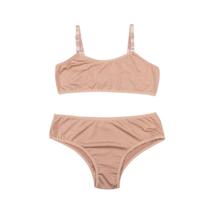 Kit 3 Conjunto Juvenil Sutiã sem Bojo Calcinha Menina Moça