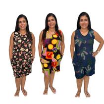 kit 3 conjunto liganete senhora