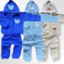 Kit 3 Conjunto Soft Inverno Roupa de Frio Quentinha Kit 3 Conjunto Soft Inverno Roupa de Frio Quentinha