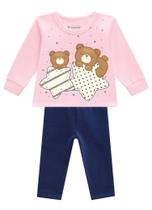 KIT 3 Conjuntos de Moletom BRANDILI Bebê