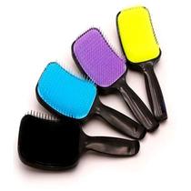 Kit 3 conjuntos Escovas raquete para cabelo almofada resistente novidade - Filó Modas